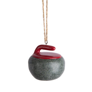 Curling rock ornament