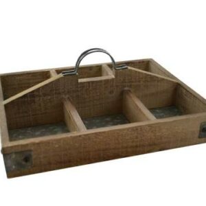 Divided Tray wood and metal