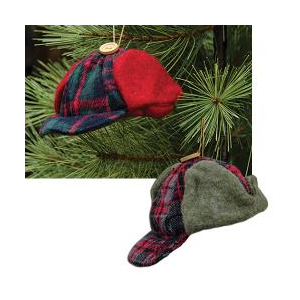 Plaid Cap Ornament