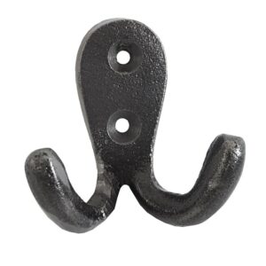 Small Double Cast Iron Hook Various Colours