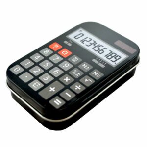 Mini tin box calculator