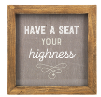 Bathroom Sign HAVE A SEAT