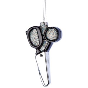 Scissors Blown Glass Ornament