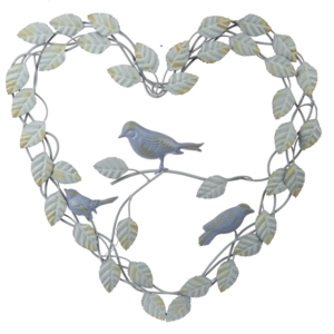 Bird in Heart Wall Décor metal
