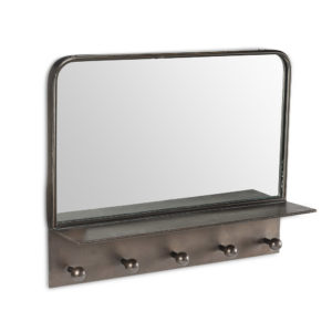 Mirror with Hooks