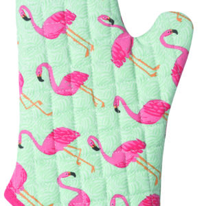 Oven Mitt Flamingoes