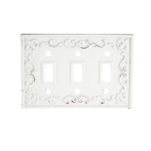 Triple Switchplate White