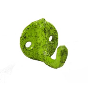 Cast Iron Mini Hook green