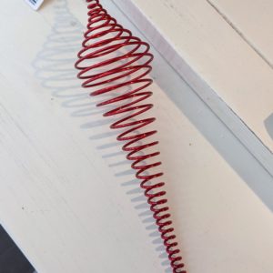 Ornament Swirl Metal red