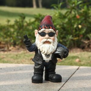 Gnome Biker w/sunglasses and Helmet