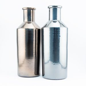 BOTTLE VASE GOLD 5x5x15in