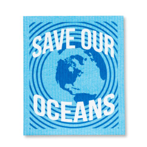 Save The Oceans Swedish Dishcloth