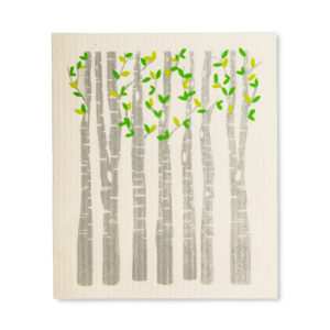 Birch Trees Swedish Dishcloth