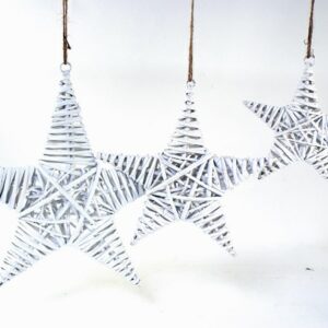 HANGING VINE STAR -White 16"