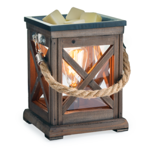 Fragrance Warmer -Walnut & Rope