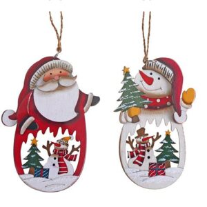 Ornament- Wood Scenic Cut Out ASST