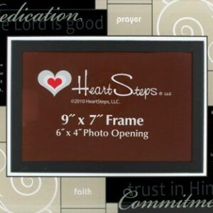 Dedication glass frame