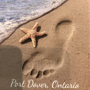 Port Dover  Coaster Footprint in the Sand set 4