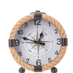 Rope Frame Compass Desk Clock