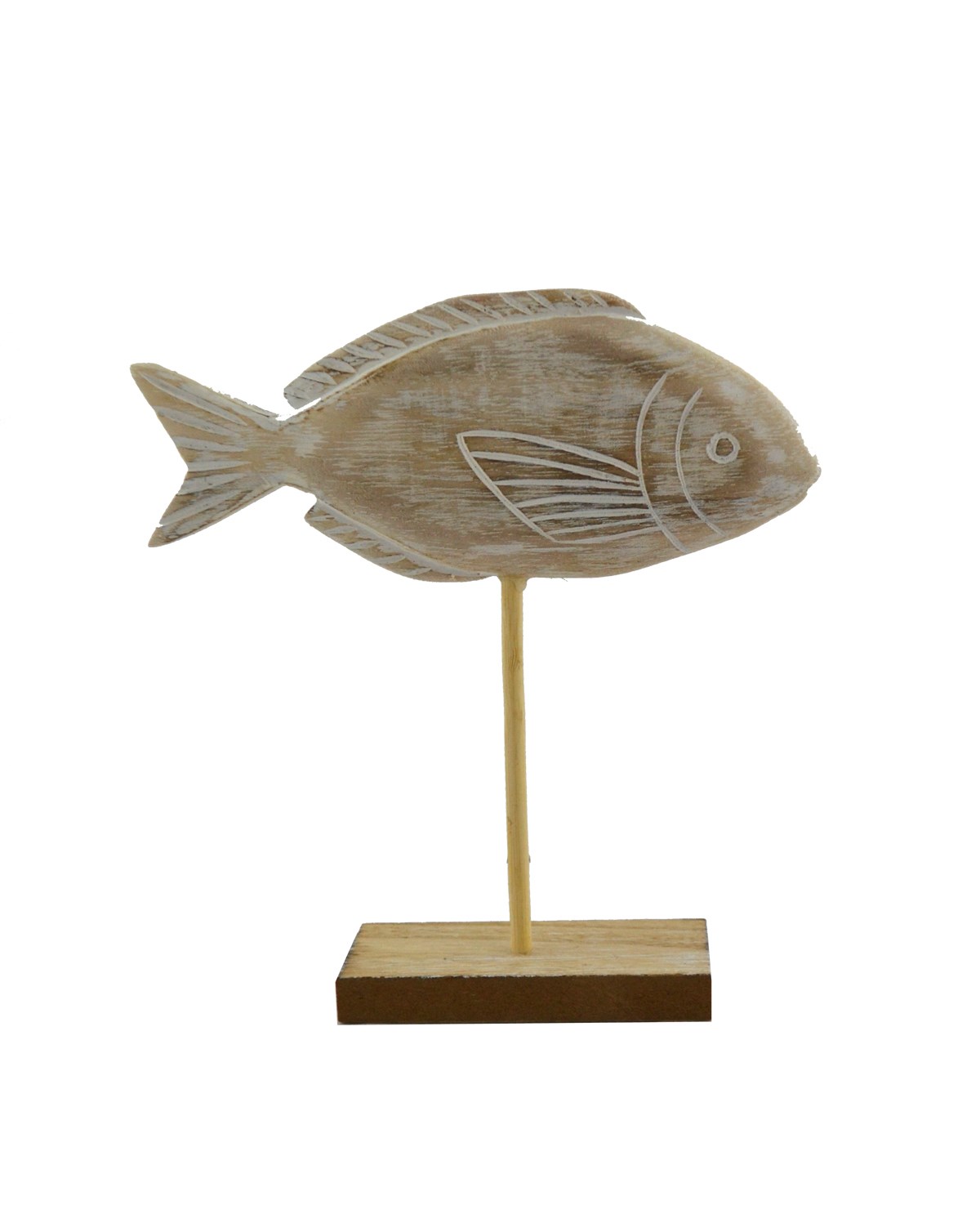Wooden Fish on Stand - Liberty Home Decor