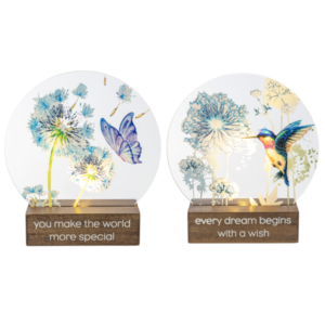 Wishes Come True Light Up Decor Signs (2 asst)