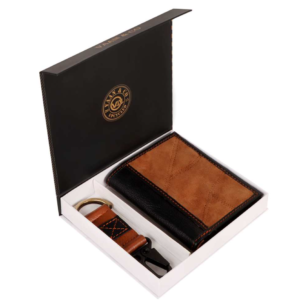 Men's Wallet/Keyring 2pc gift box Brown