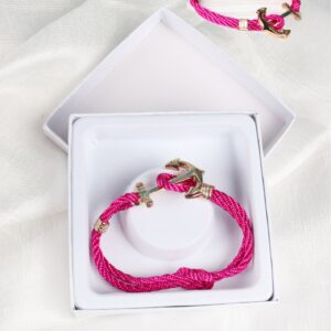 Anchor Rope Bracelet W/ box ASST colours