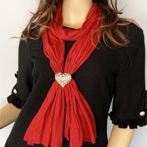 Red Polyester scarf