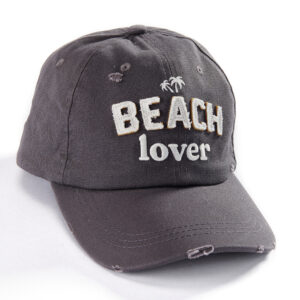 Grey "Beach Lover" Hat
