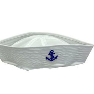 White Sailor Hat w/ Anchor