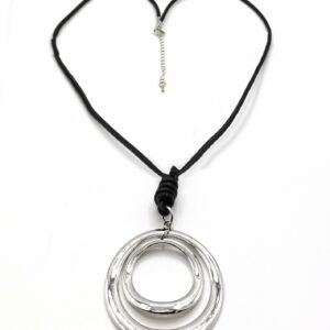 Rope Necklace W/Loop Pendent