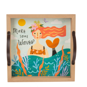 Mermaid Trinket Tray Sm "make waves"