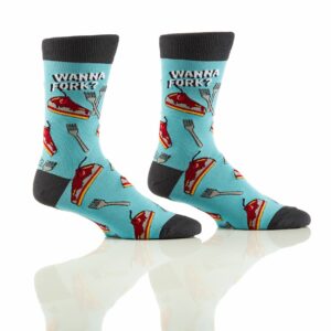 Men's Crew Socks- Wanna Fork