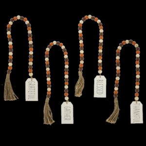 Fall beaded garland with tag