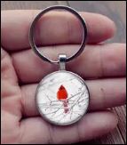 Memorial Cardinal keychain