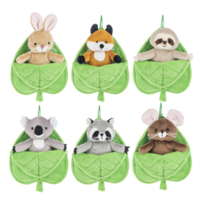 Plush animal  in pocket Willow Hill 5" & 6"