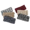 Headband Heathered cable knit assorted colours