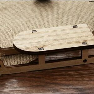 Wooden Sleigh ornament