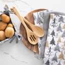 Holiday Trees Tea Towel 4 pce