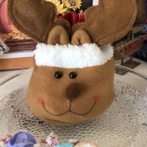 Reindeer bag filled with 20 salt water taffy pieces