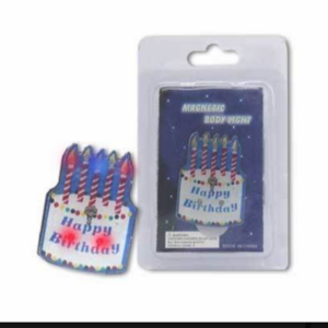 Flashing Bday Cake Magnet