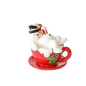 Snowman/Mug/Saucer  salt & Pepper shakers 2 pc