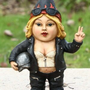 Gnome  woman w/Helmet