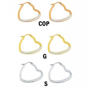 Rose Gold Heart earring