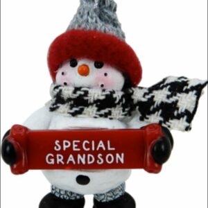 Special Grandson Snowman Ornament