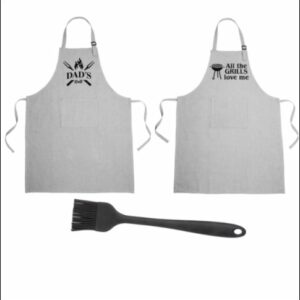 Grilling and Chilling Apron & Basting Brush