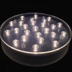 ACRYLIC LIGHT LED BASE 6" ROUND  WARM WHITE