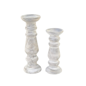 WOODEN CANDLE HOLDER SM