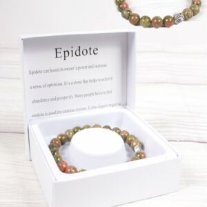 Epidote Bead Bracelet