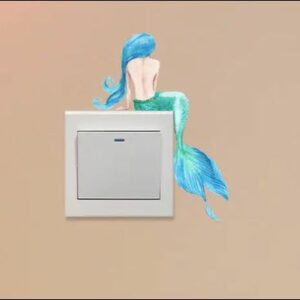 Mermaid switch sticker/decal